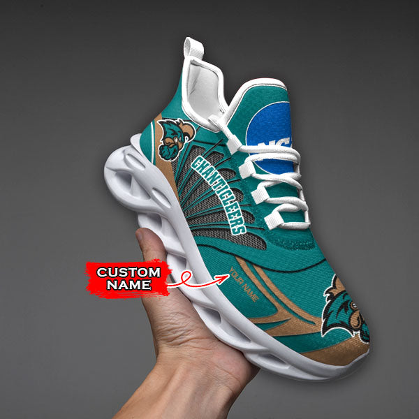 Ideafootwear Coastal Carolina Chanticleers NCAA Max Soul Shoes Sneakers For Men And Women