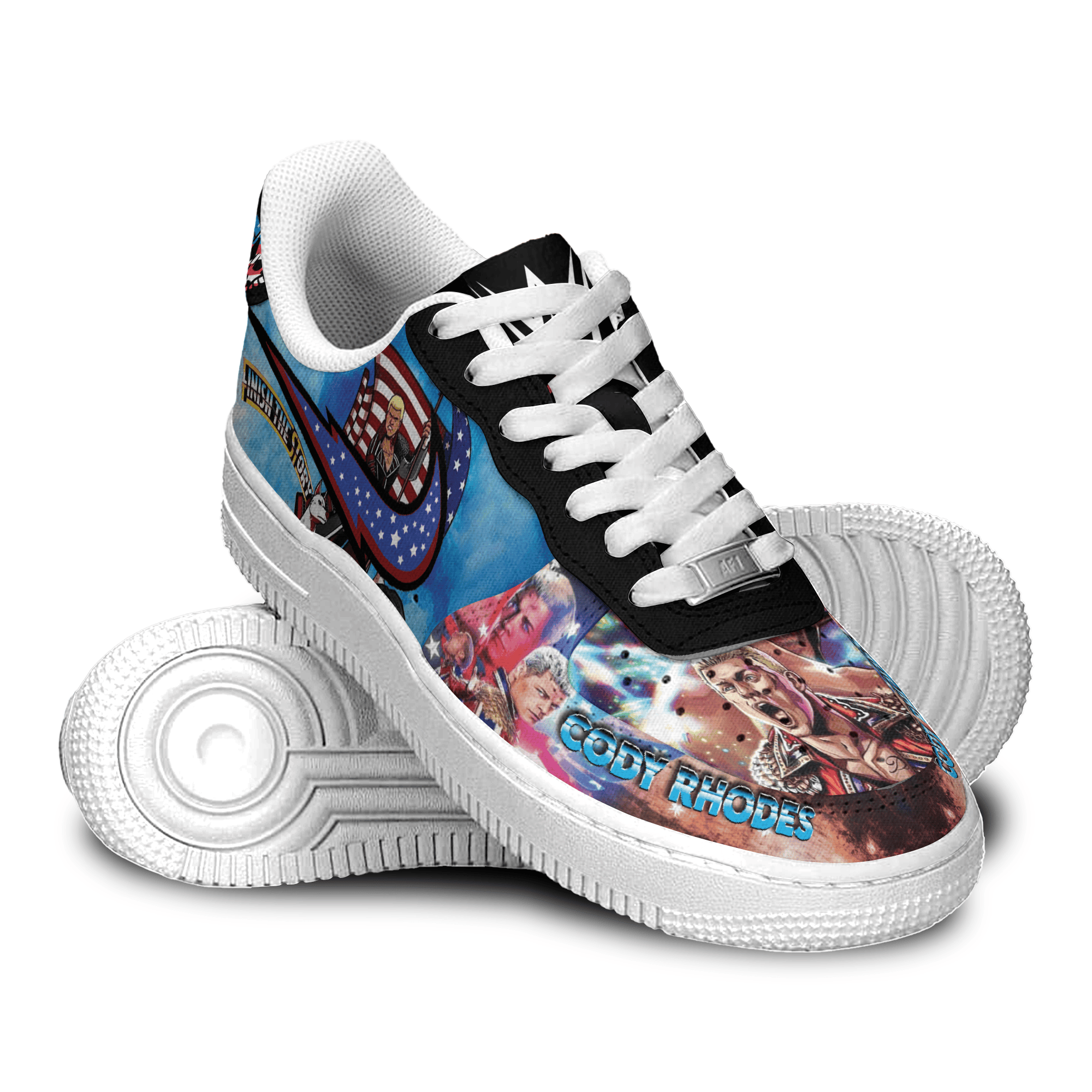 Ideafootwear Cody Rhodes Air Low-Top Sneakers Shoes For Men And Women