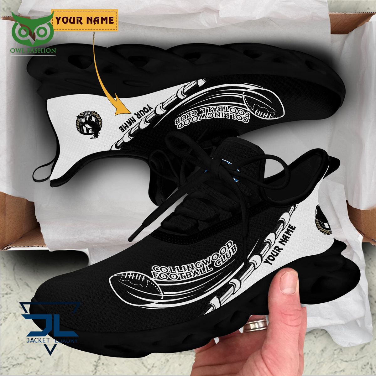 Ideafootwear Collingwood Football Max Soul Shoes Sneakers For Men And Women