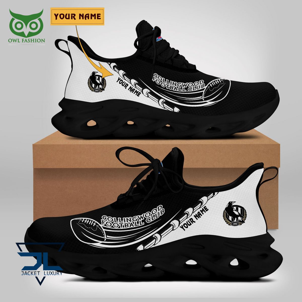Ideafootwear Collingwood Football Max Soul Shoes Sneakers For Men And Women