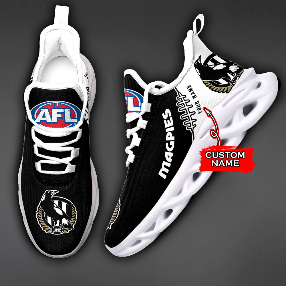 Ideafootwear Collingwood Magpies AFL Max Soul Shoes Sneakers For Men And Women