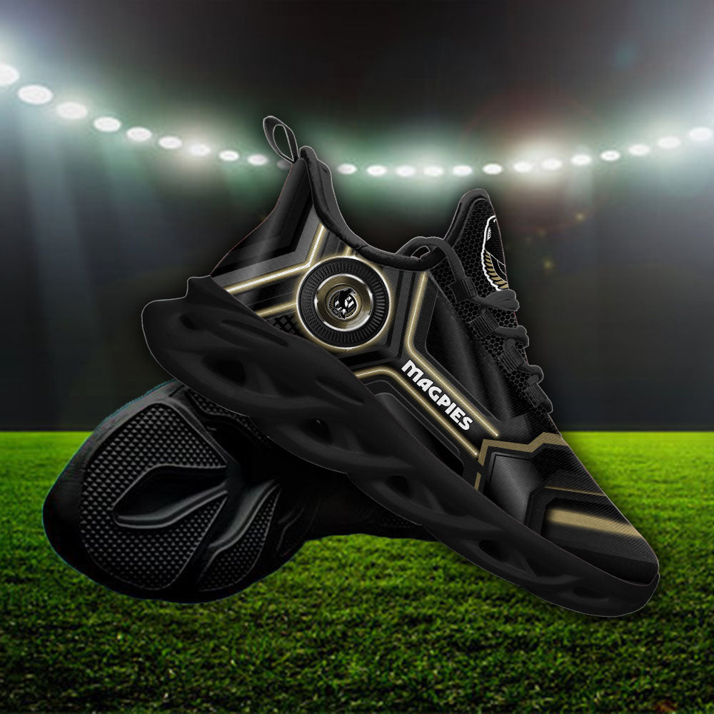 Ideafootwear Collingwood Magpies AFL Max Soul Shoes Sneakers For Men And Women