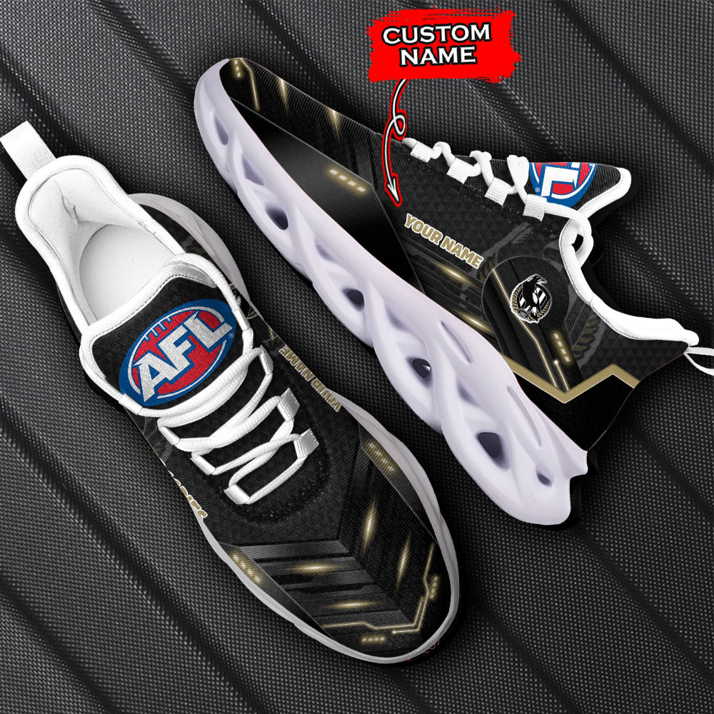 Ideafootwear Collingwood Magpies AFL Max Soul Shoes Sneakers For Men And Women