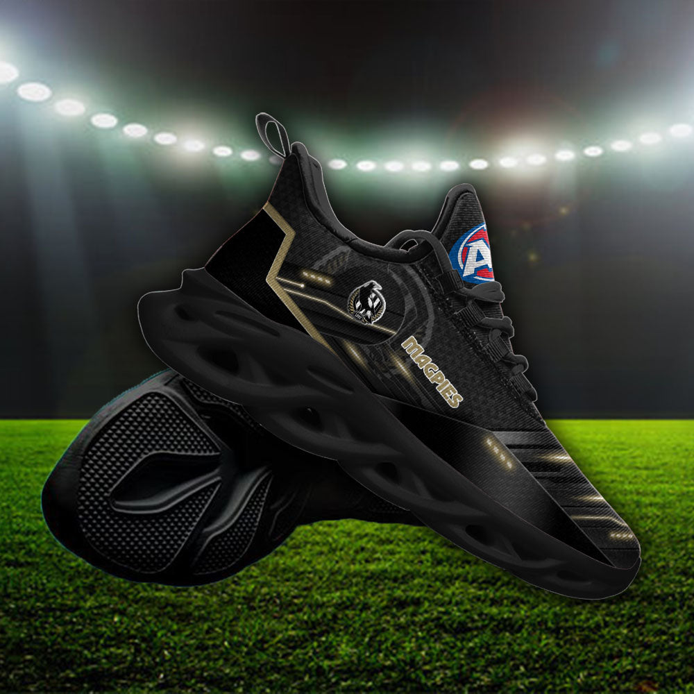 Ideafootwear Collingwood Magpies AFL Max Soul Shoes Sneakers For Men And Women
