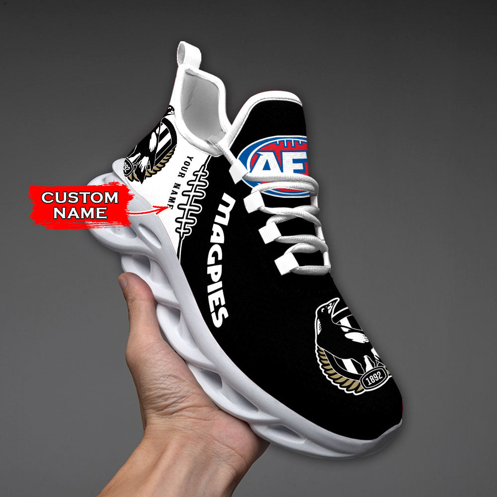 Ideafootwear Collingwood Magpies AFL Max Soul Shoes Sneakers For Men And Women