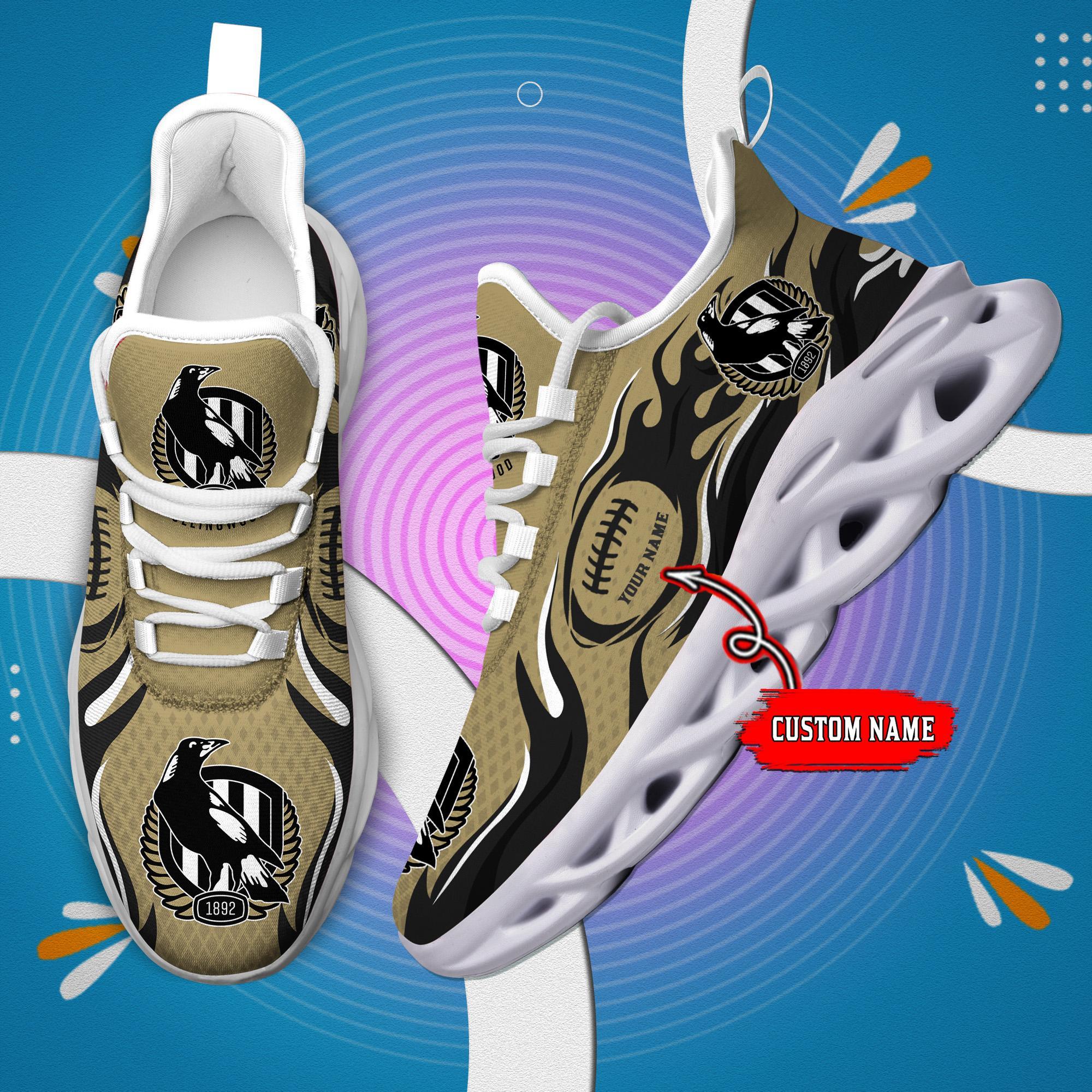 Ideafootwear Collingwood Magpies Max Soul Shoes Sneakers For Men And Women