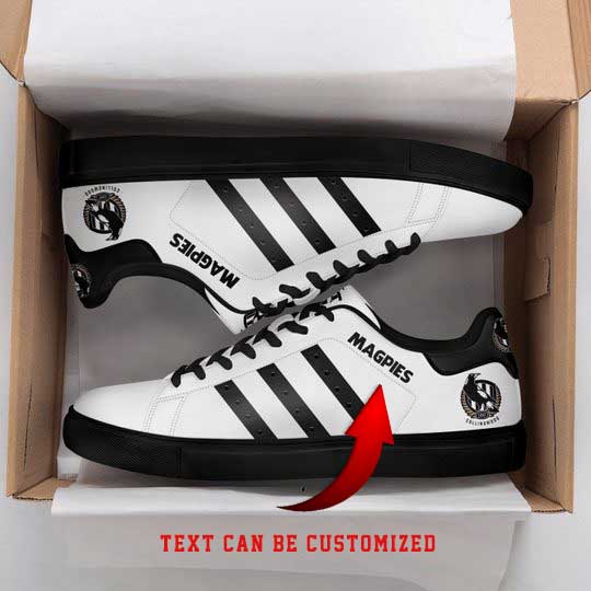 Ideafootwear Collingwood Magpies Skate Stan Shoes Sneakes For Men And Women