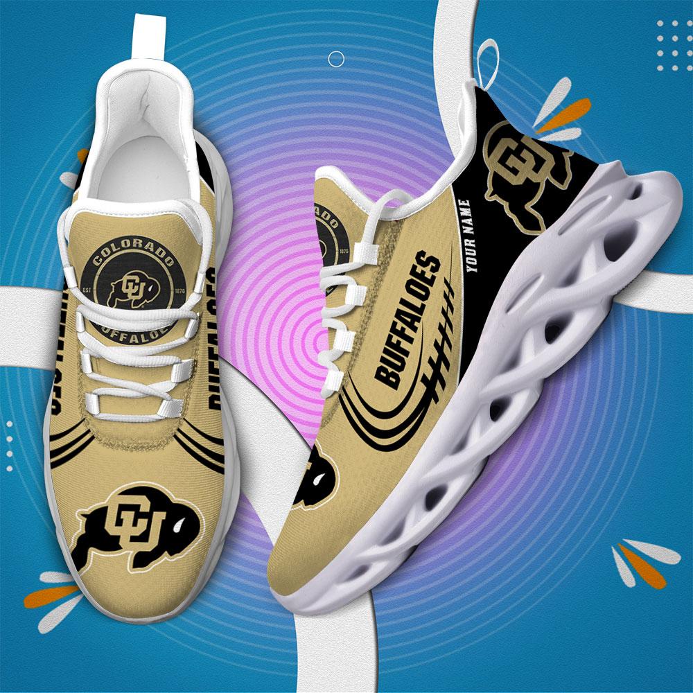 Ideafootwear Colorado Buffaloes Max Soul Shoes Sneakers For Men And Women