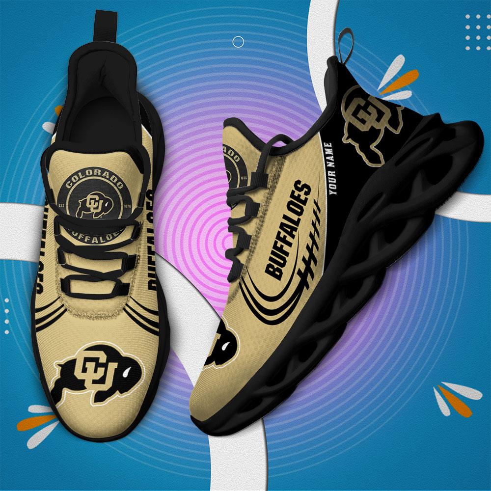 Ideafootwear Colorado Buffaloes Max Soul Shoes Sneakers For Men And Women
