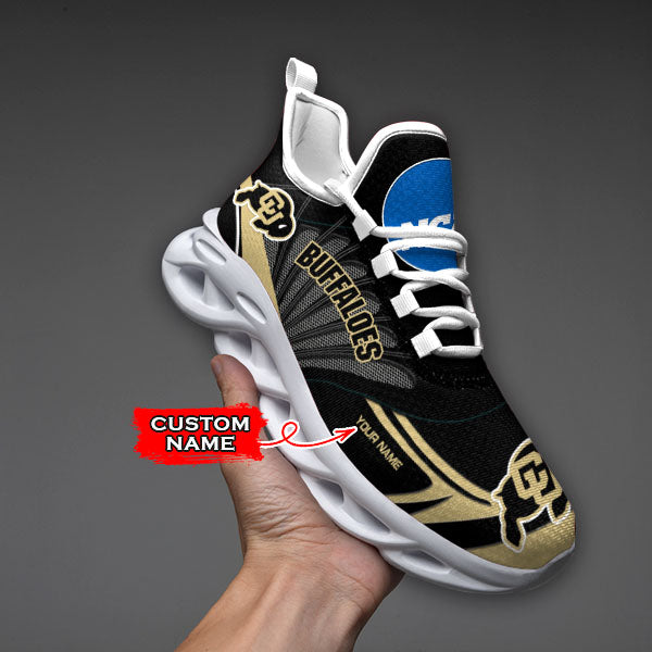 Ideafootwear Colorado Buffaloes NCAA Max Soul Shoes Sneakers For Men And Women