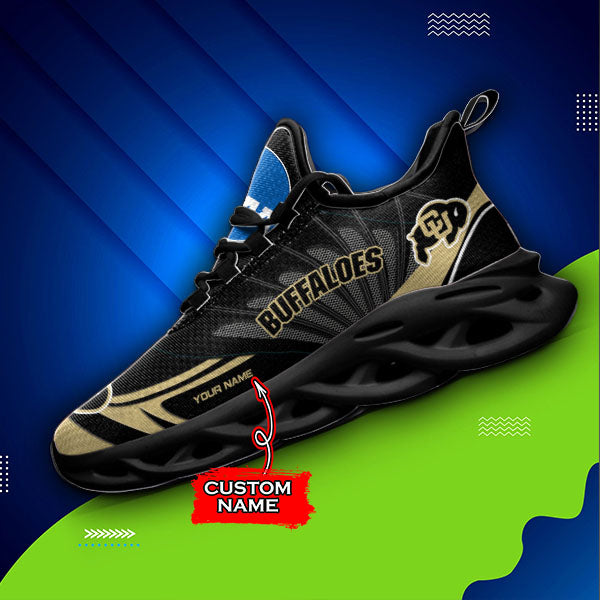 Ideafootwear Colorado Buffaloes NCAA Max Soul Shoes Sneakers For Men And Women
