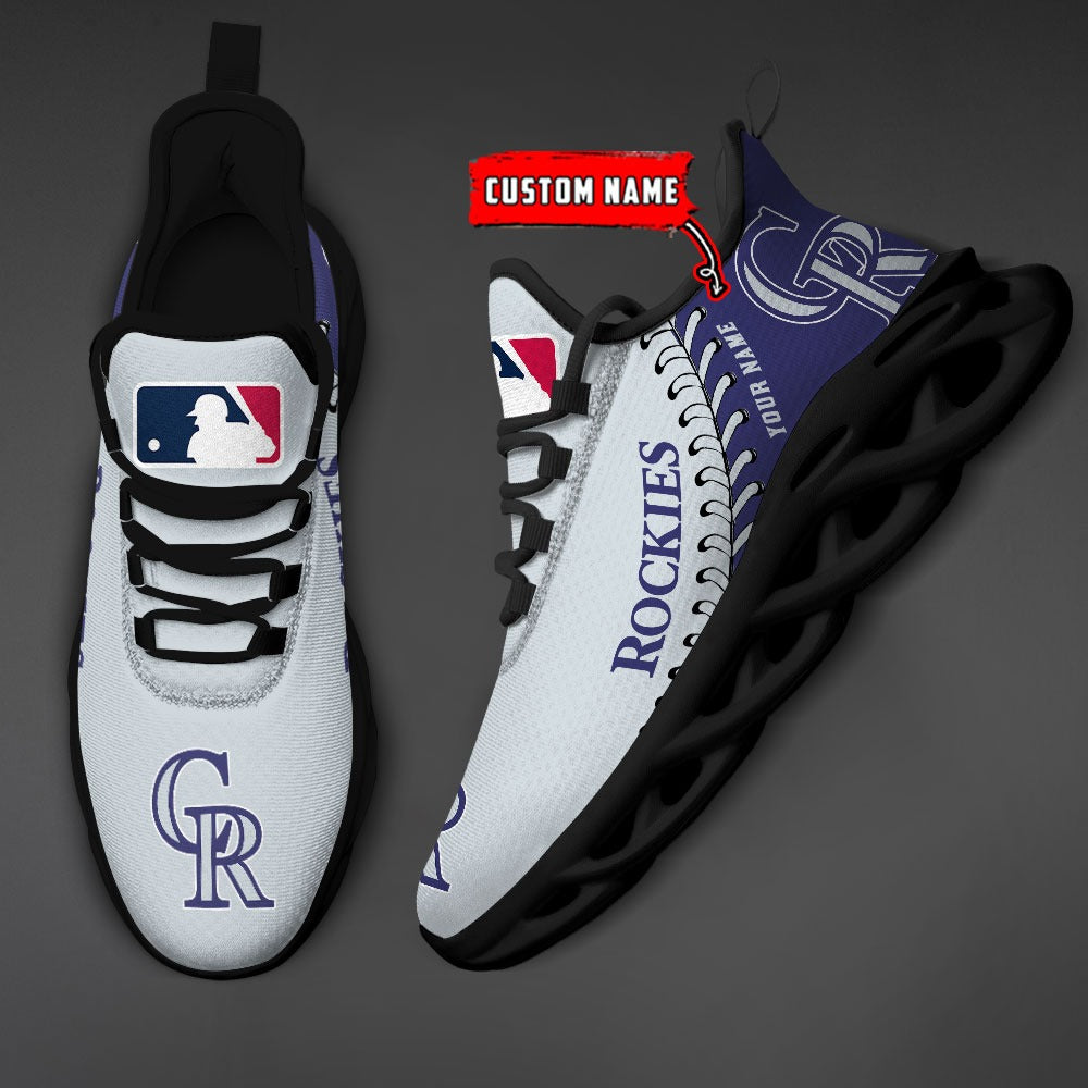 Ideafootwear Colorado Rockies MLB Max Soul Shoes Sneakers For Men And Women
