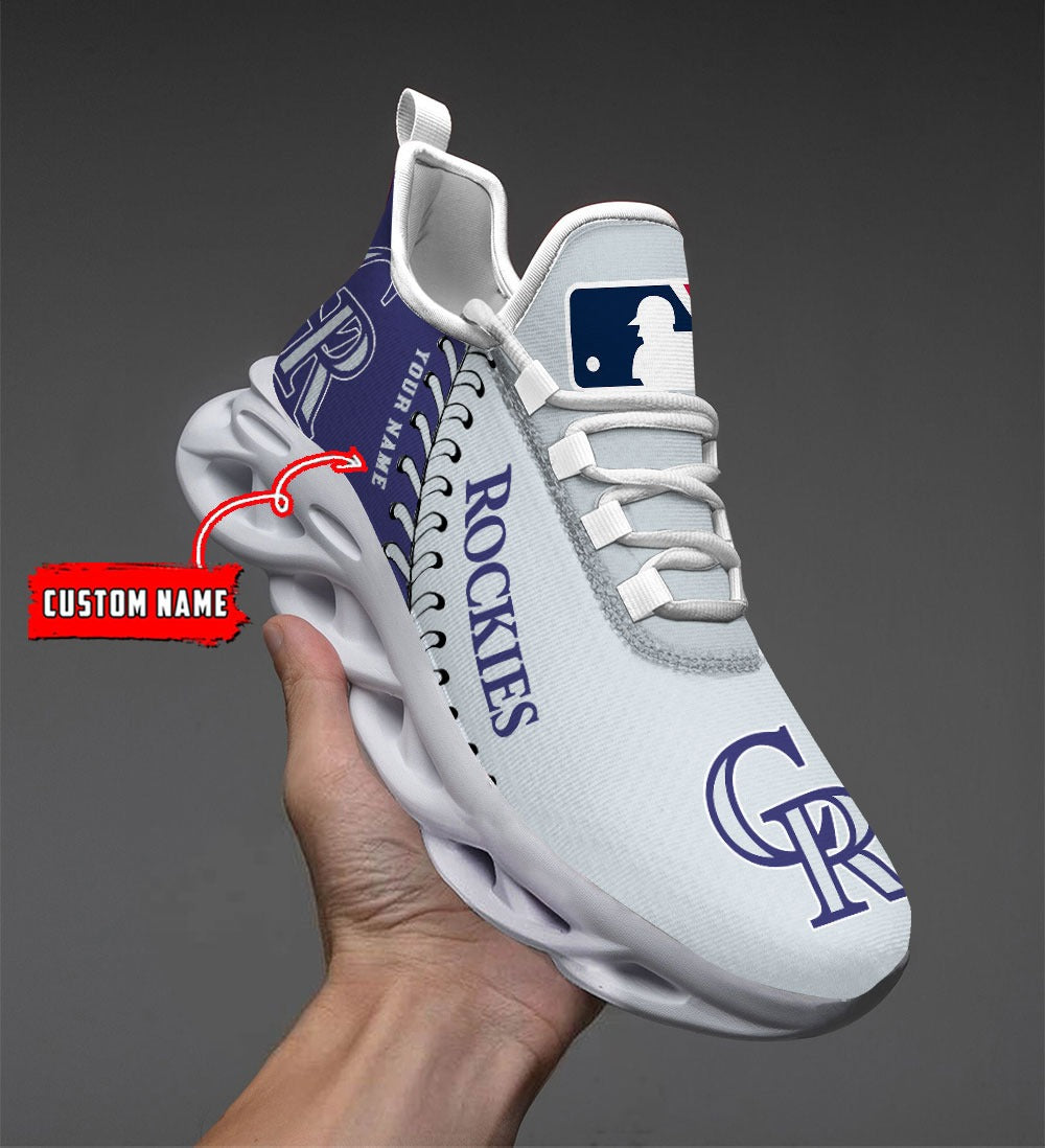 Ideafootwear Colorado Rockies MLB Max Soul Shoes Sneakers For Men And Women