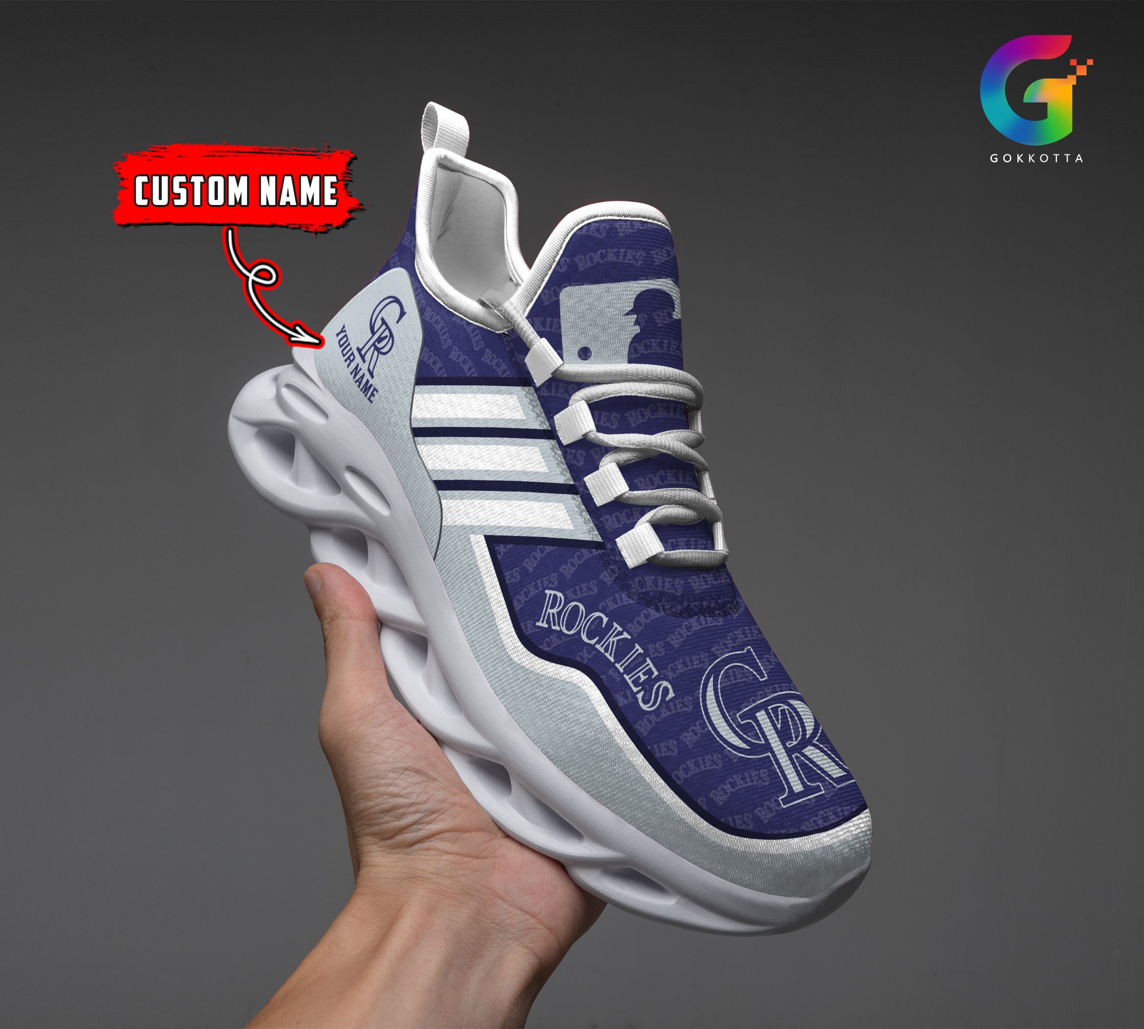Ideafootwear Colorado Rockies MLB Max Soul Shoes Sneakers For Men And Women
