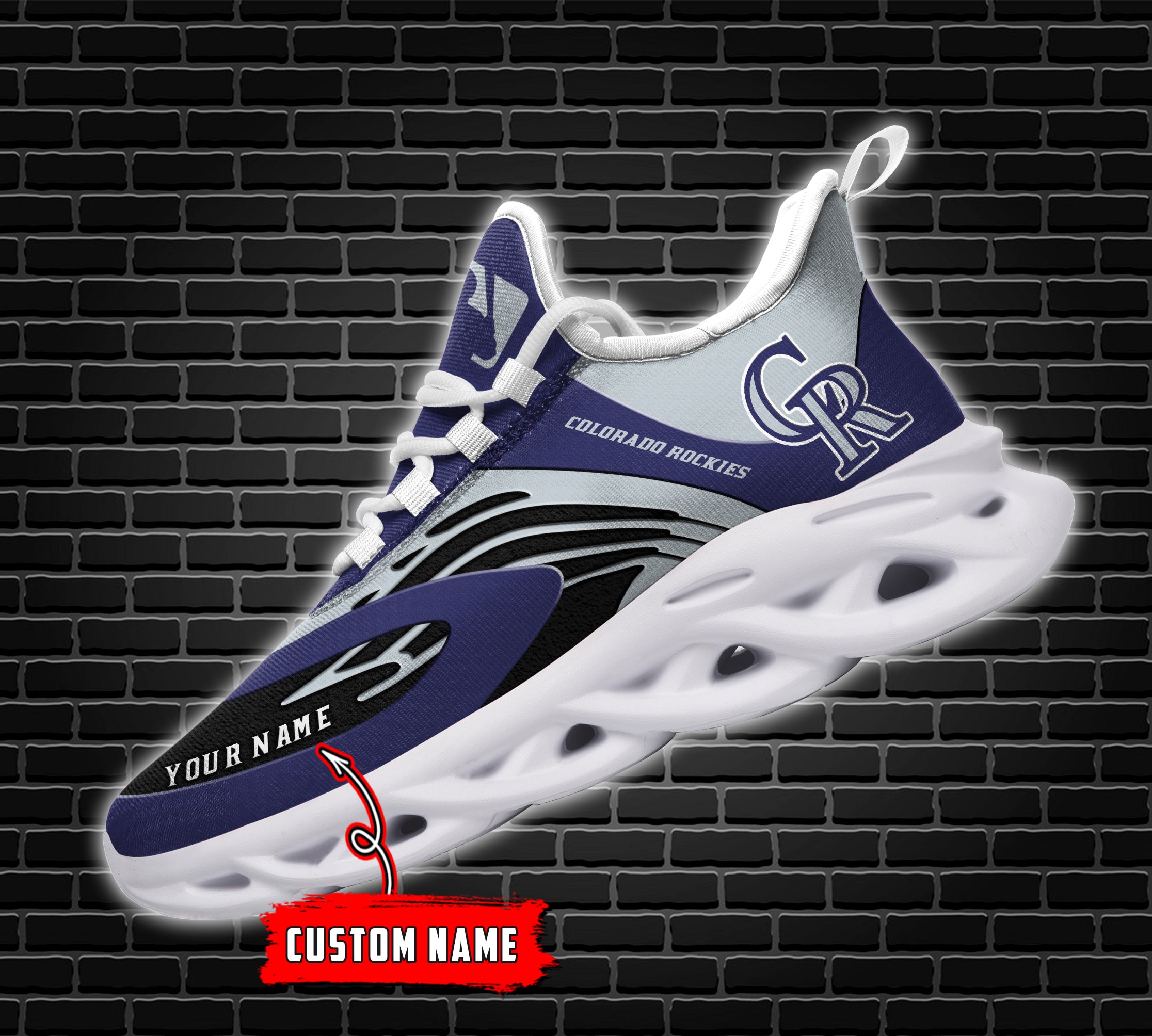 Ideafootwear Colorado Rockies MLB Max Soul Shoes Sneakers For Men And Women