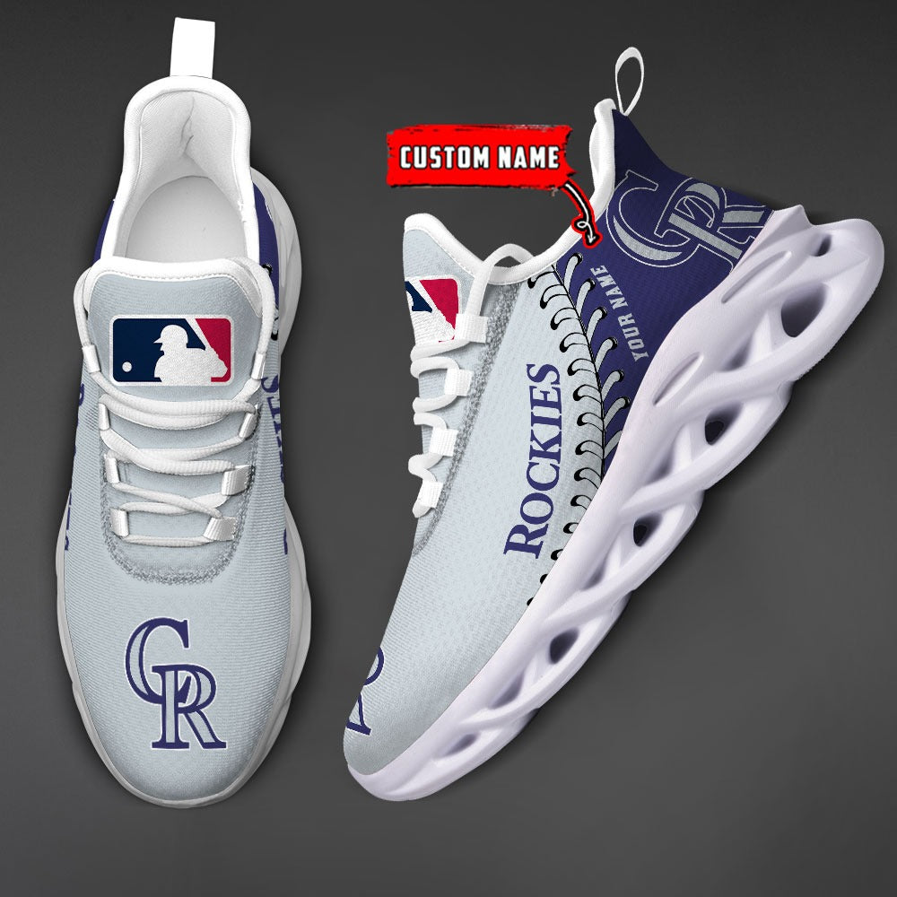 Ideafootwear Colorado Rockies MLB Max Soul Shoes Sneakers For Men And Women