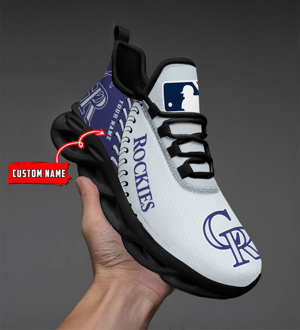 Ideafootwear Colorado Rockies MLB Max Soul Shoes Sneakers For Men And Women