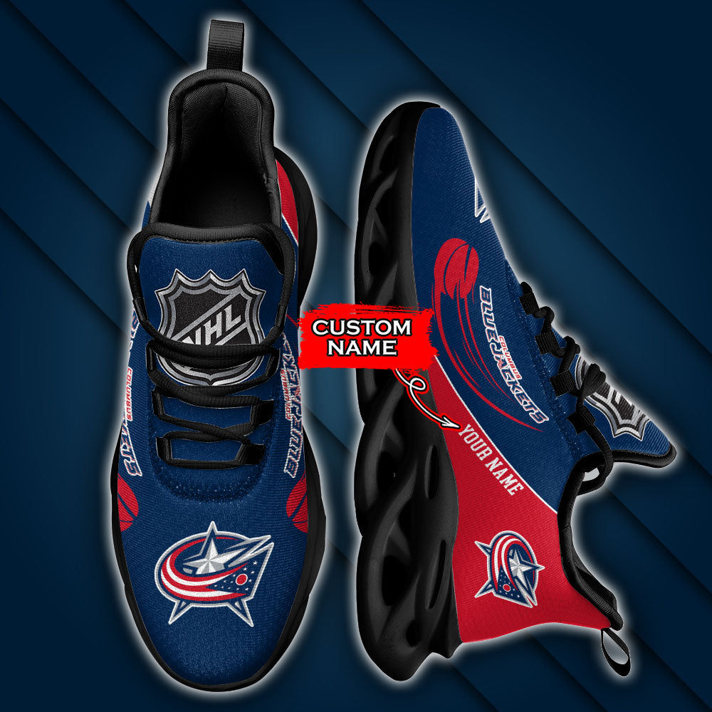 Ideafootwear Columbus Blue Jackets NHL Max Soul Shoes Sneakers For Men And Women