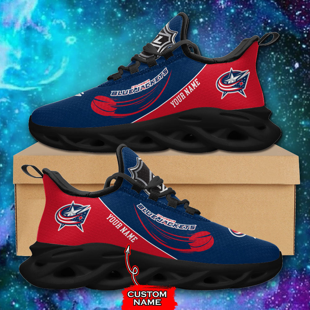 Ideafootwear Columbus Blue Jackets NHL Max Soul Shoes Sneakers For Men And Women