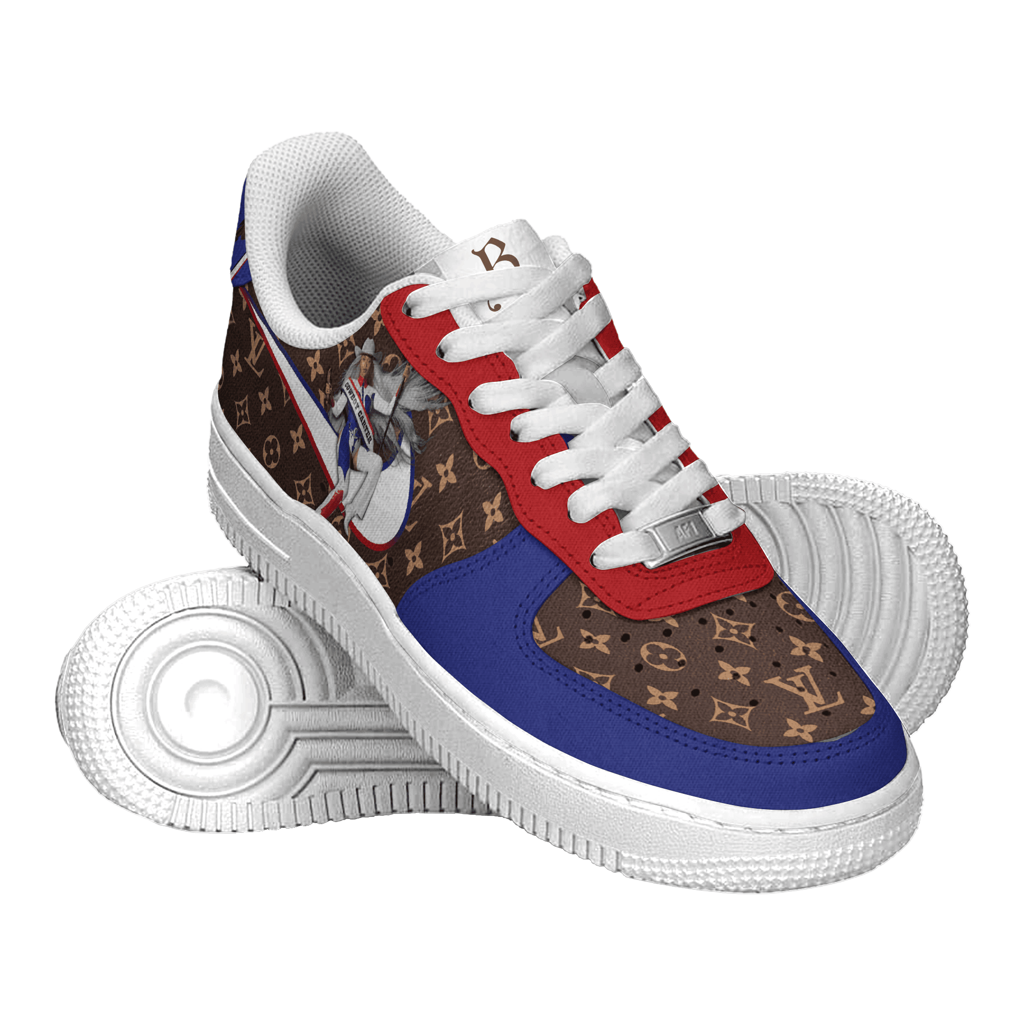 Ideafootwear Cowboy Carter Air Low-Top Sneakers Shoes For Men And Women