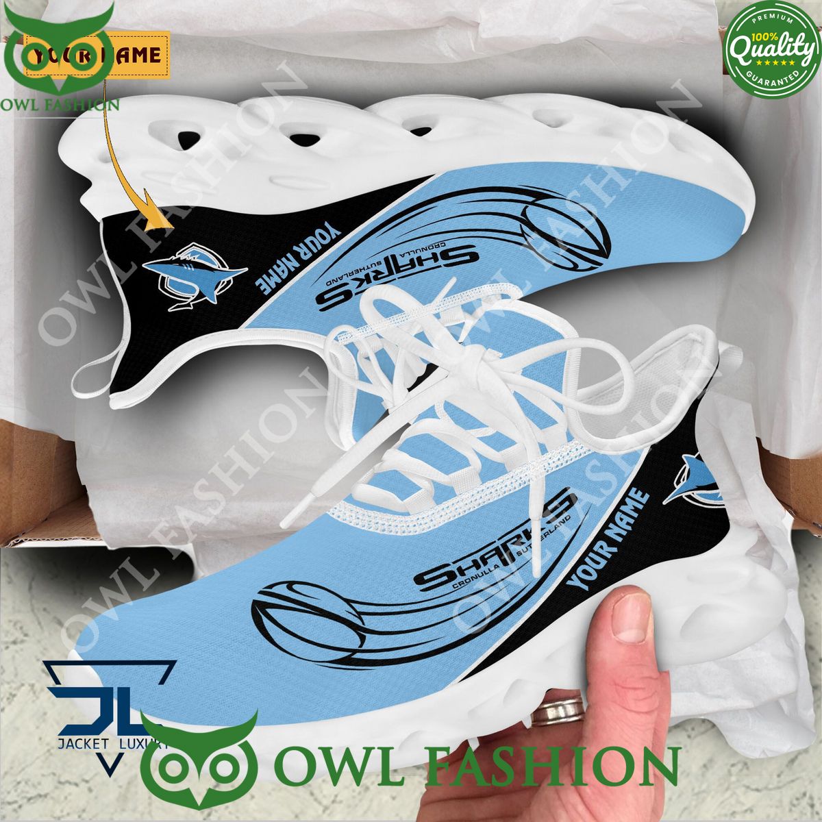 Ideafootwear Cronulla Sharks Max Soul Shoes Sneakers For Men And Women