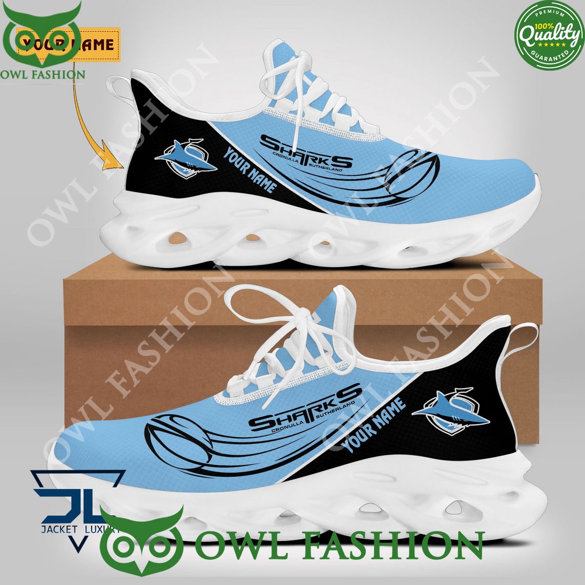 Ideafootwear Cronulla Sharks Max Soul Shoes Sneakers For Men And Women