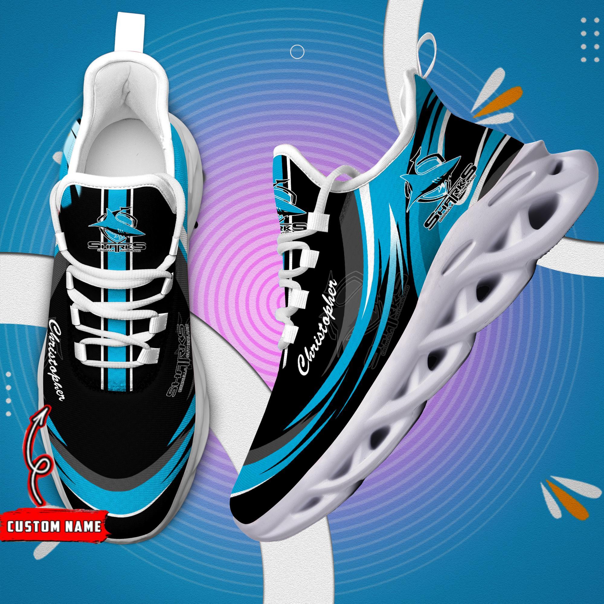 Ideafootwear Cronulla Sharks Max Soul Shoes Sneakers For Men And Women