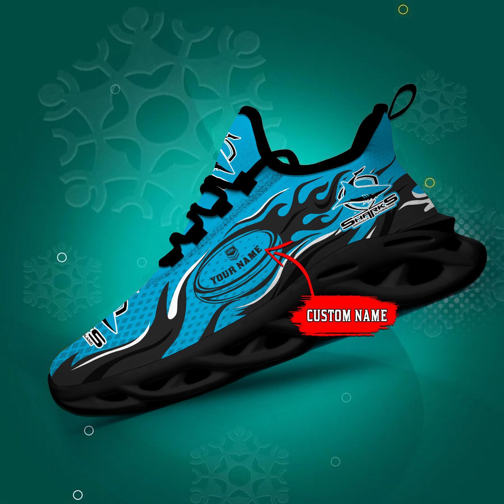 Ideafootwear Cronulla Sharks Max Soul Shoes Sneakers For Men And Women