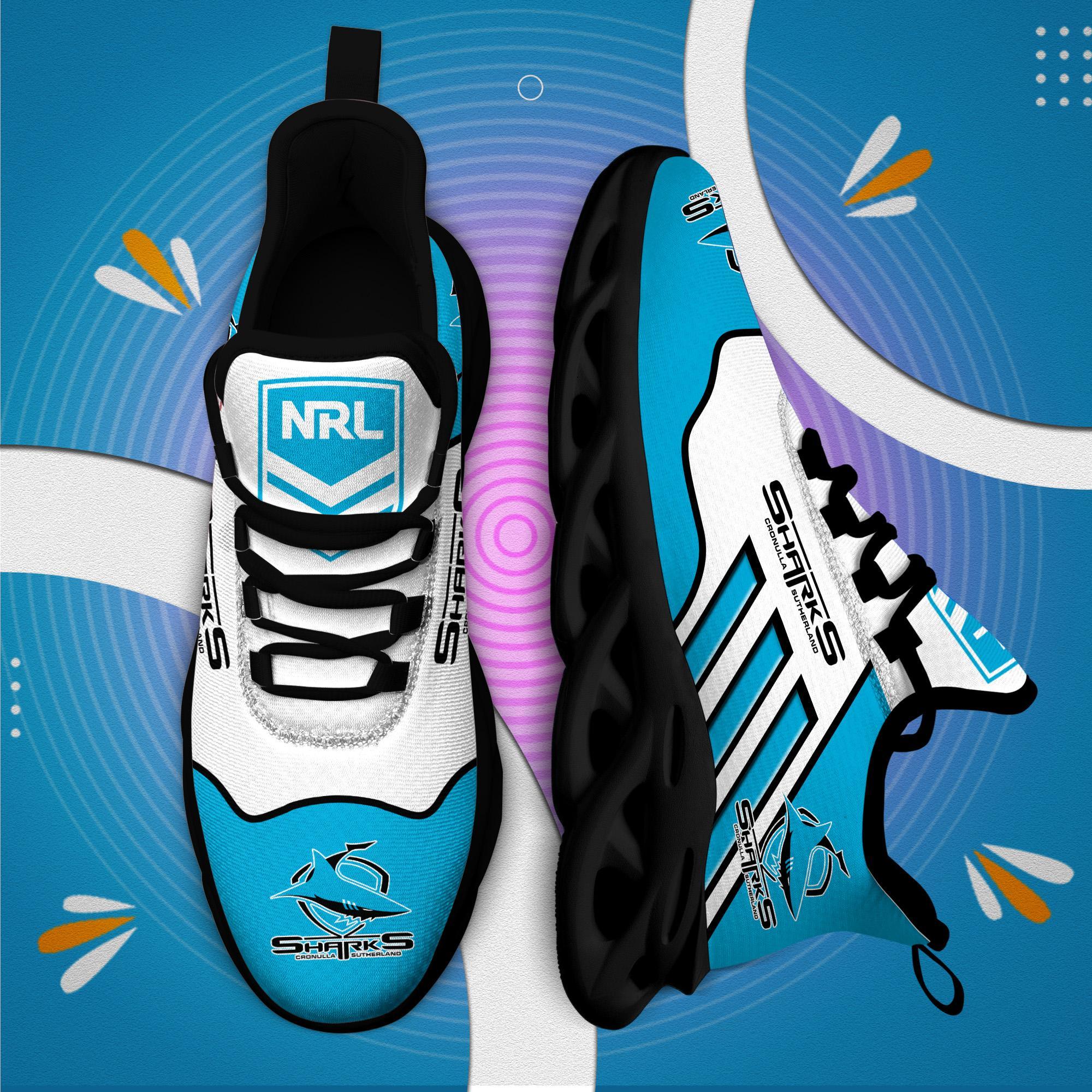 Ideafootwear Cronulla Sharks Max Soul Shoes Sneakers For Men And Women