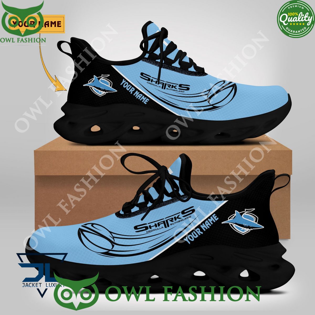 Ideafootwear Cronulla Sharks Max Soul Shoes Sneakers For Men And Women