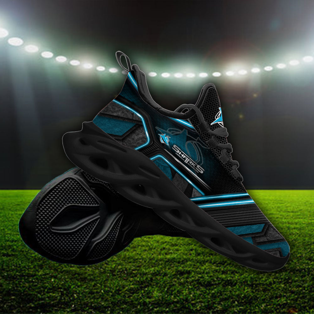 Ideafootwear Cronulla-Sutherland Sharks NRL Max Soul Shoes Sneakers For Men And Women
