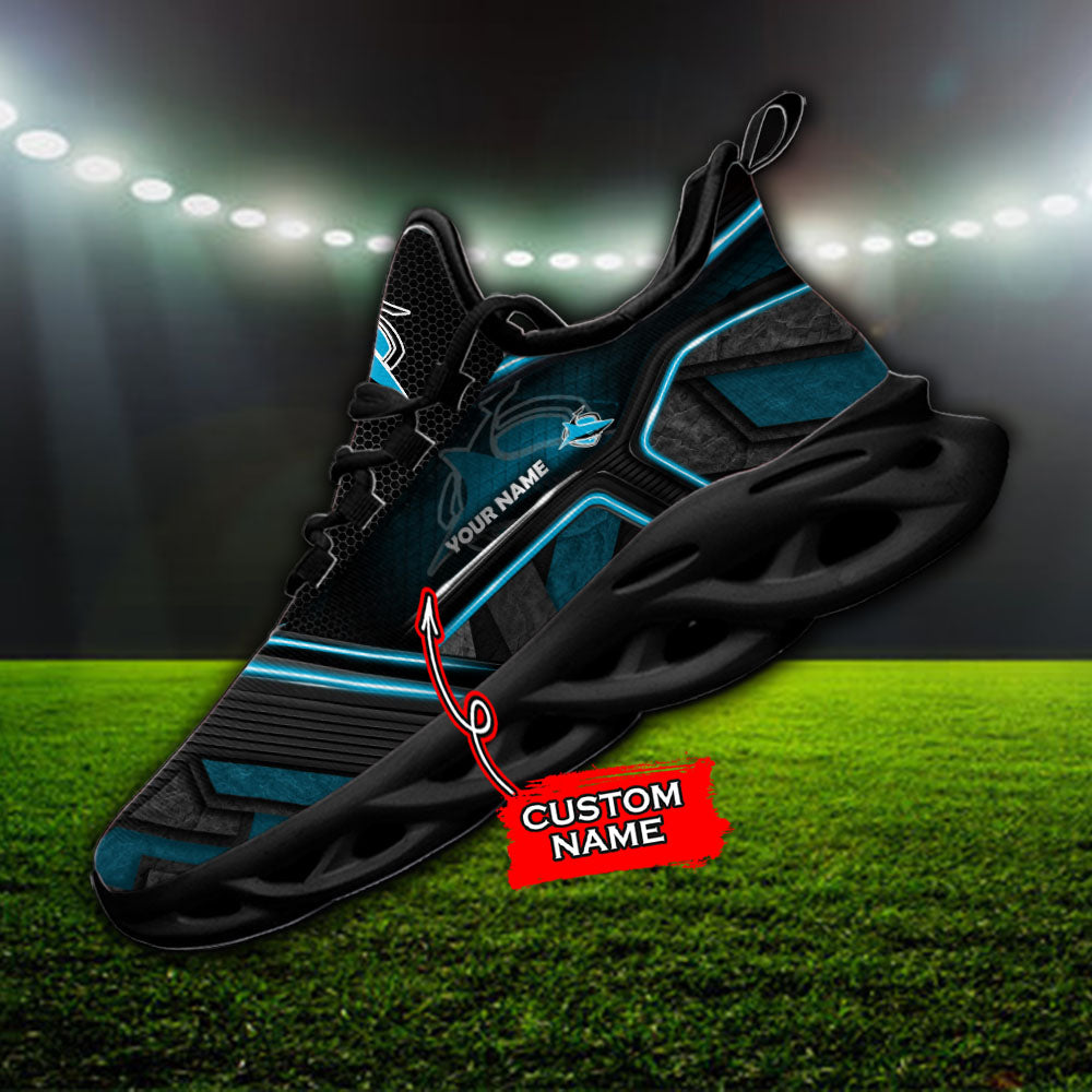 Ideafootwear Cronulla-Sutherland Sharks NRL Max Soul Shoes Sneakers For Men And Women