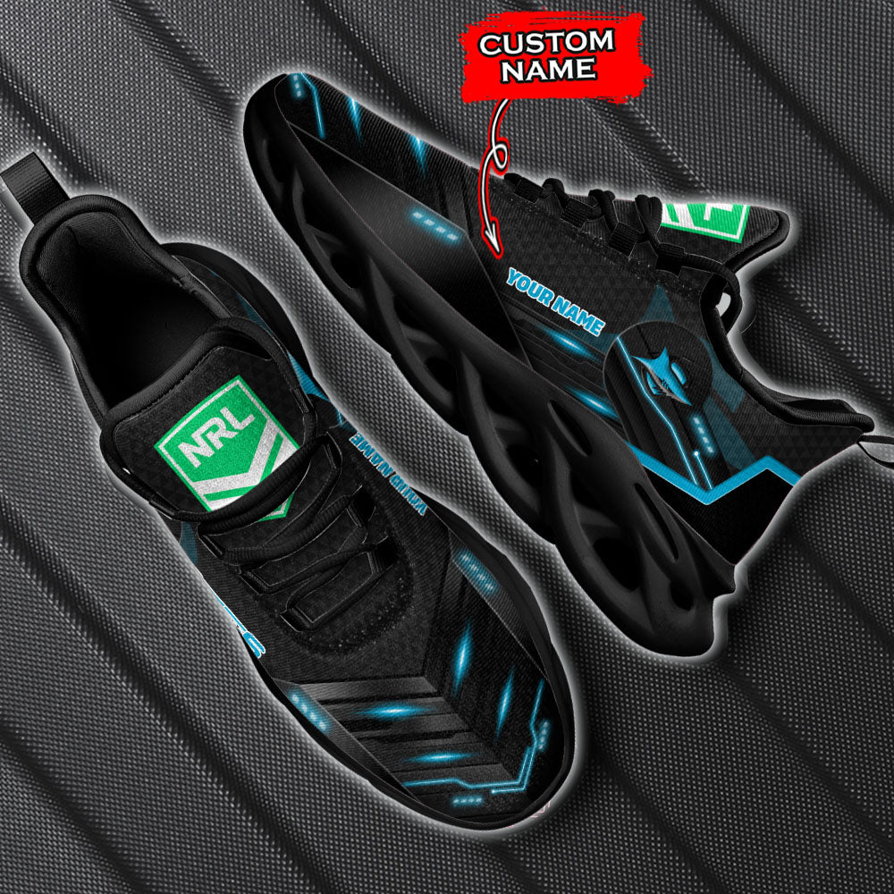 Ideafootwear Cronulla-Sutherland Sharks NRL Max Soul Shoes Sneakers For Men And Women