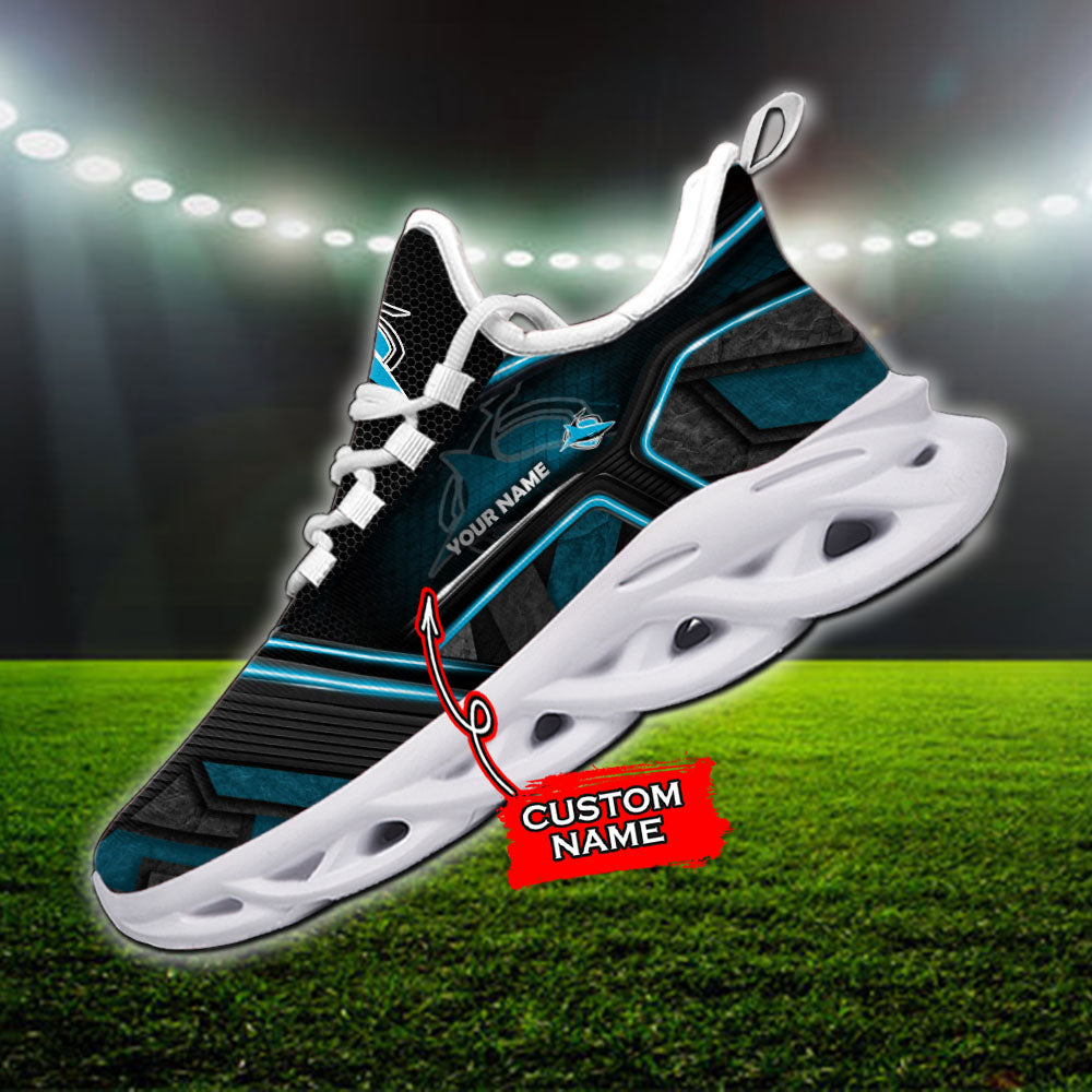 Ideafootwear Cronulla-Sutherland Sharks NRL Max Soul Shoes Sneakers For Men And Women