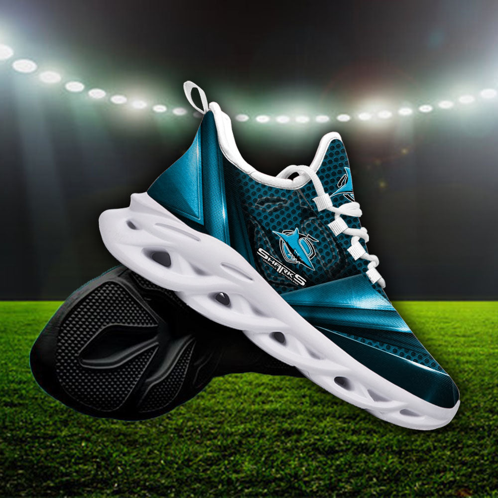 Ideafootwear Cronulla-Sutherland Sharks NRL Max Soul Shoes Sneakers For Men And Women