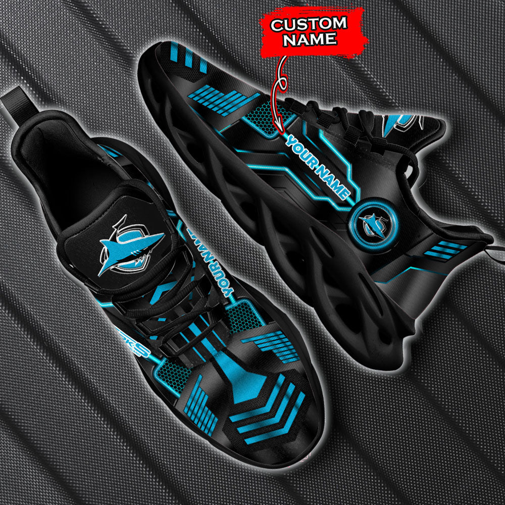 Ideafootwear Cronulla-Sutherland Sharks NRL Max Soul Shoes Sneakers For Men And Women