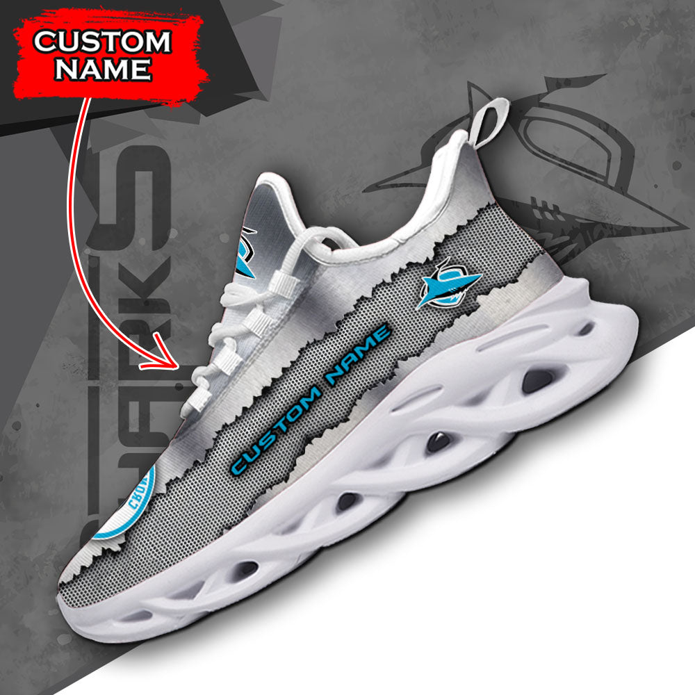 Ideafootwear Cronulla-Sutherland Sharks NRL Max Soul Shoes Sneakers For Men And Women