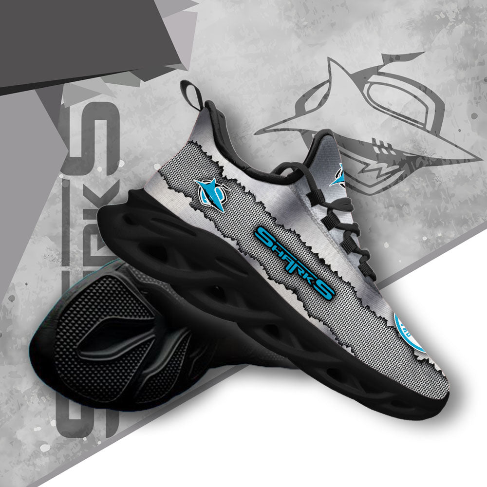 Ideafootwear Cronulla-Sutherland Sharks NRL Max Soul Shoes Sneakers For Men And Women