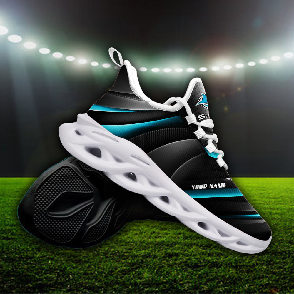Ideafootwear Cronulla-Sutherland Sharks NRL Max Soul Shoes Sneakers For Men And Women