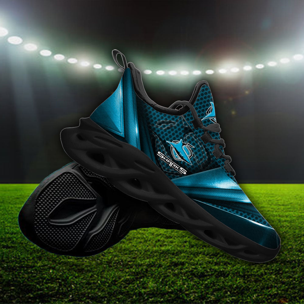 Ideafootwear Cronulla-Sutherland Sharks NRL Max Soul Shoes Sneakers For Men And Women