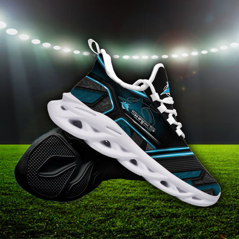 Ideafootwear Cronulla-Sutherland Sharks NRL Max Soul Shoes Sneakers For Men And Women