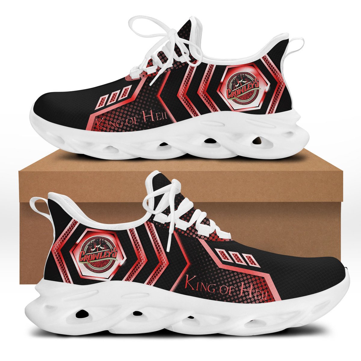 Ideafootwear Crowley King of Hell Max Soul Shoes Sneakers For Men And Women