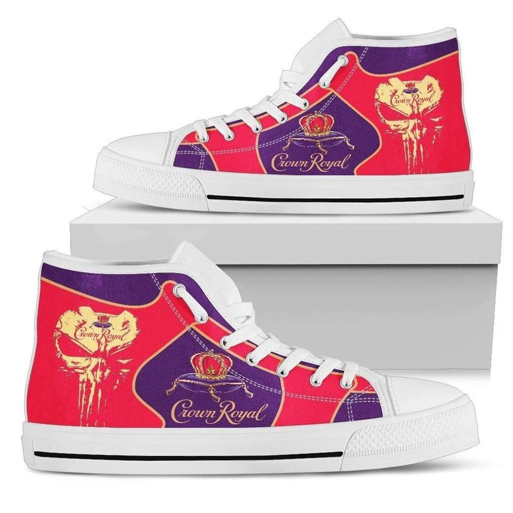 Ideafootwear Crown Royal High Top Canvas Sneakers Shoes For Men And Women