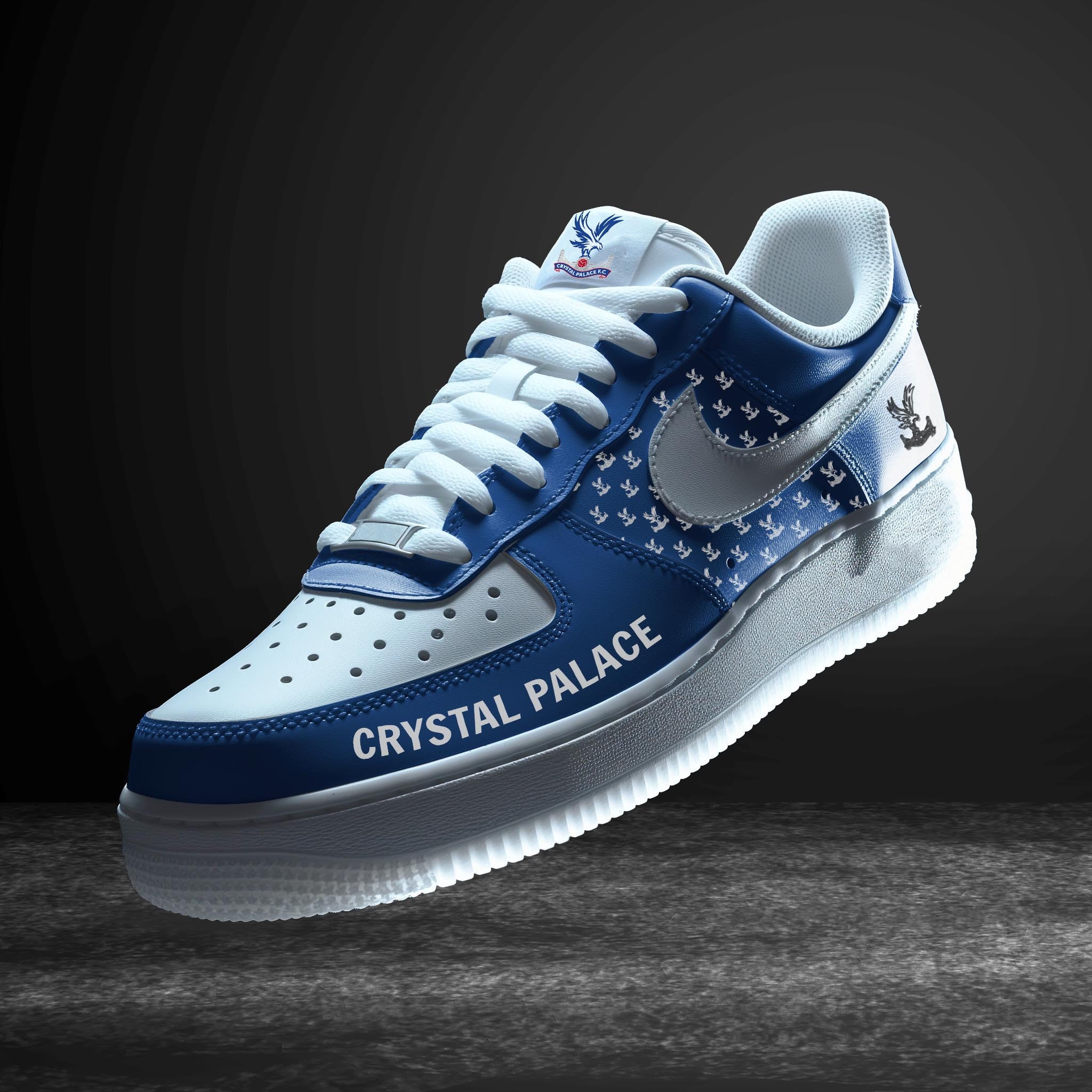 Ideafootwear Crystal Palace EPL Air Low-Top Sneakers Shoes For Men And Women