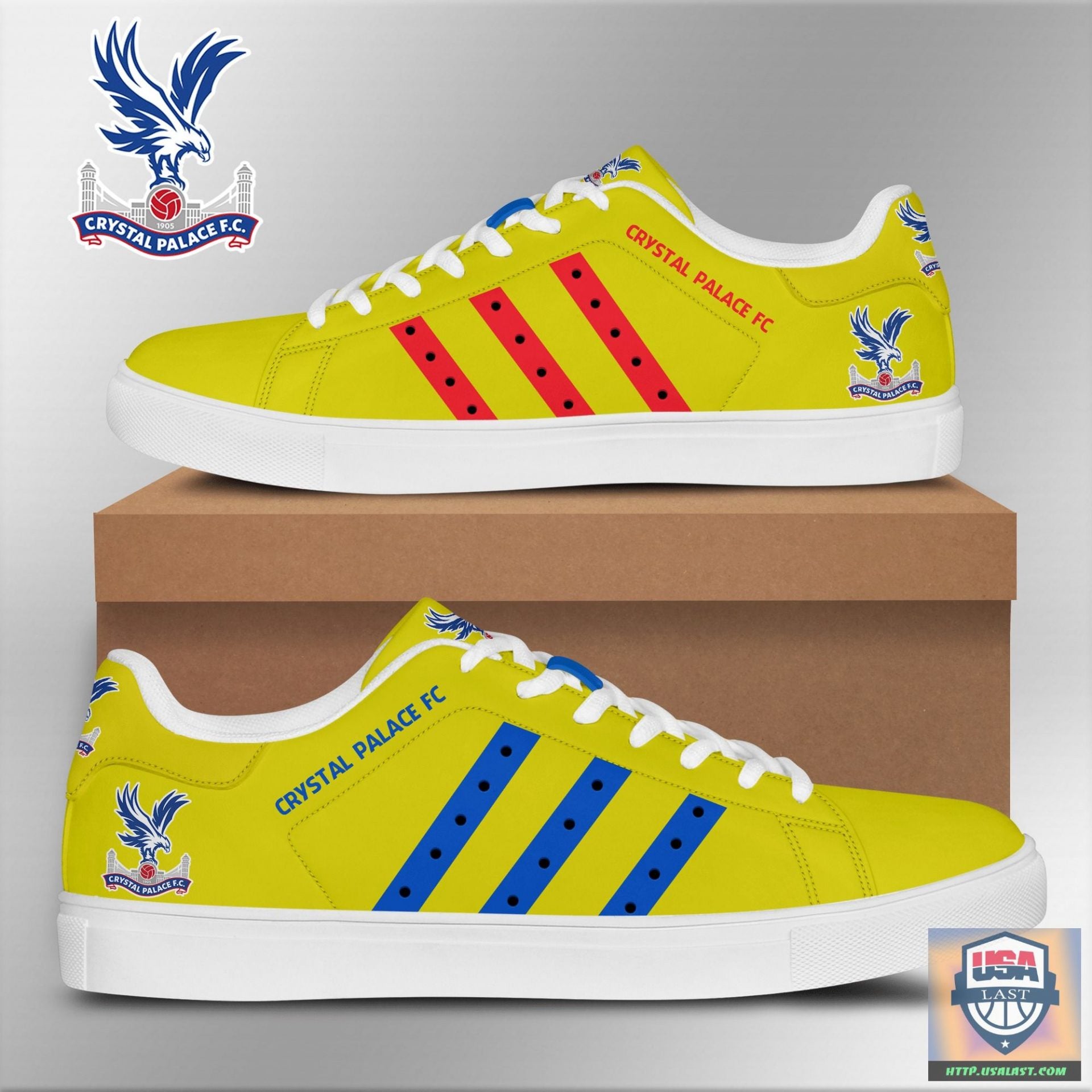 Ideafootwear Crystal Palace FC Skate Stan Shoes Sneakes For Men And Women