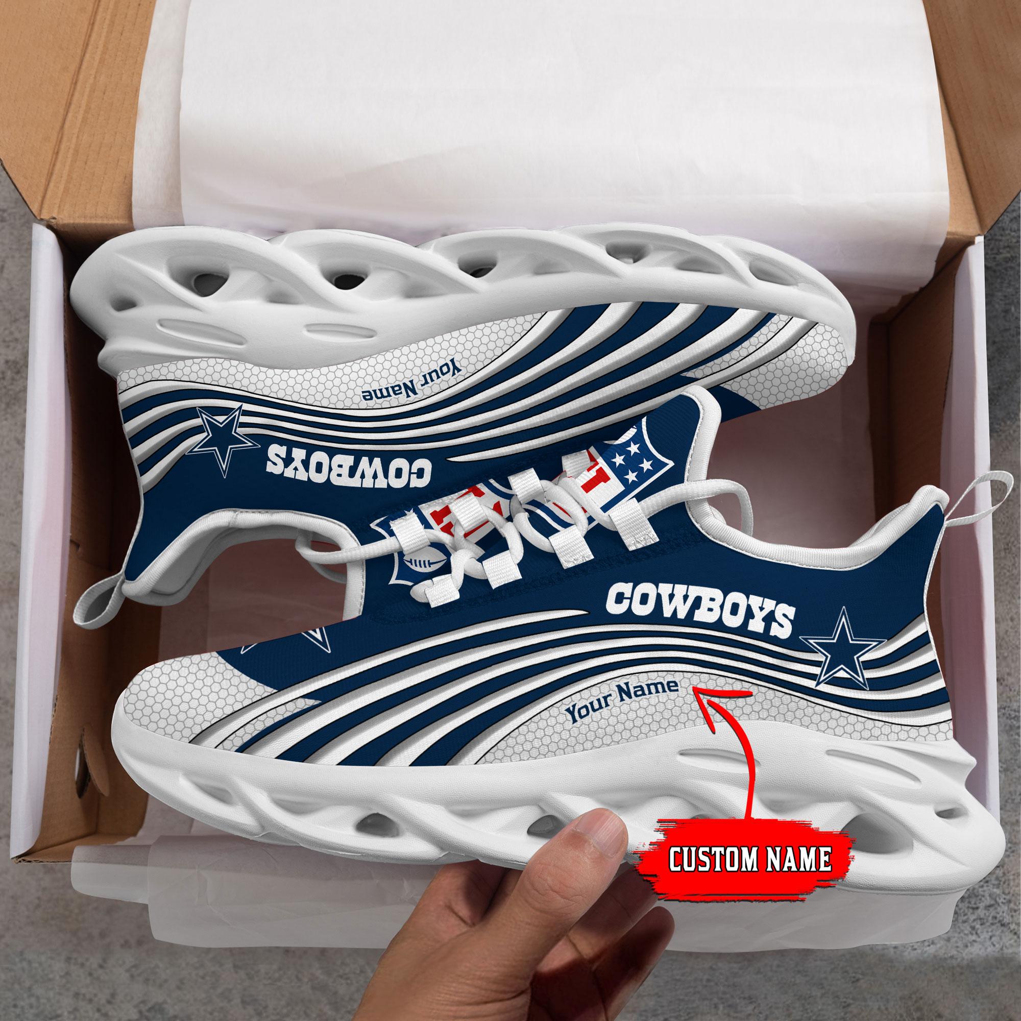 Ideafootwear Dallas Cowboys Max Soul Shoes Sneakers For Men And Women