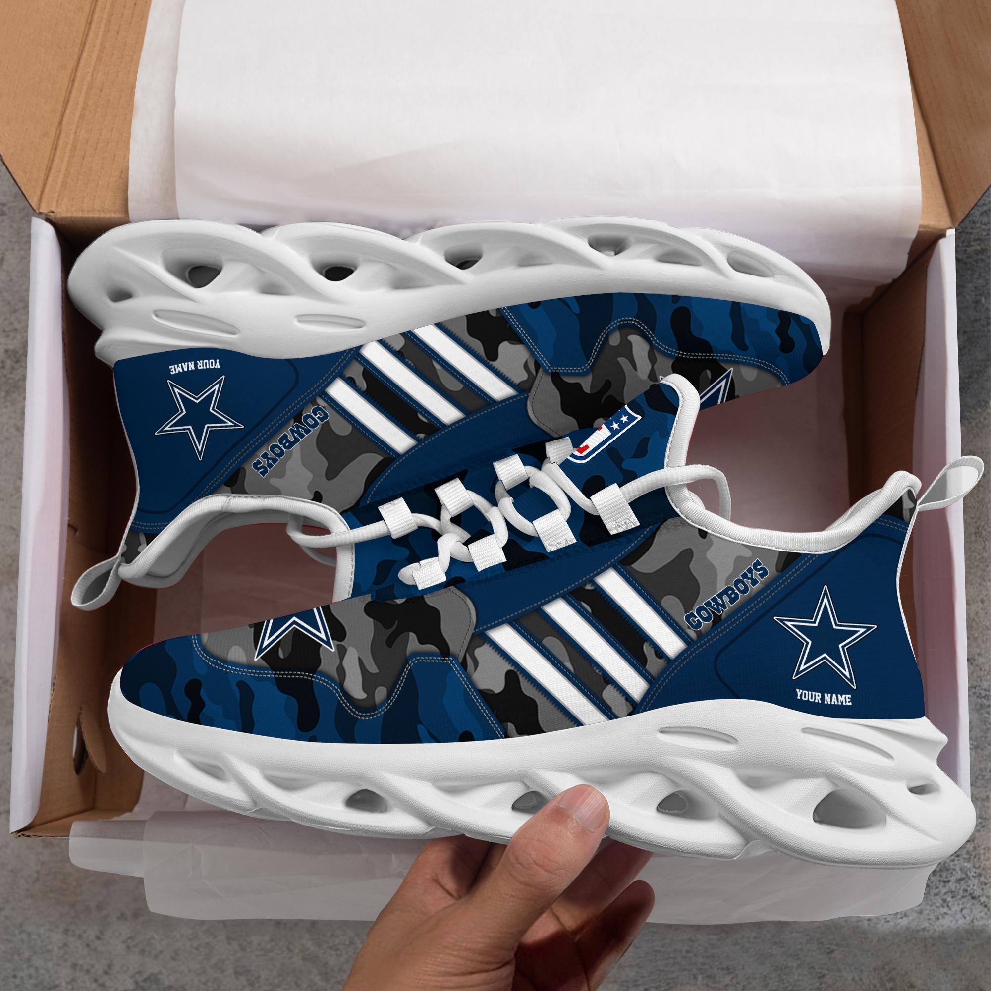 Ideafootwear Dallas Cowboys Max Soul Shoes Sneakers For Men And Women