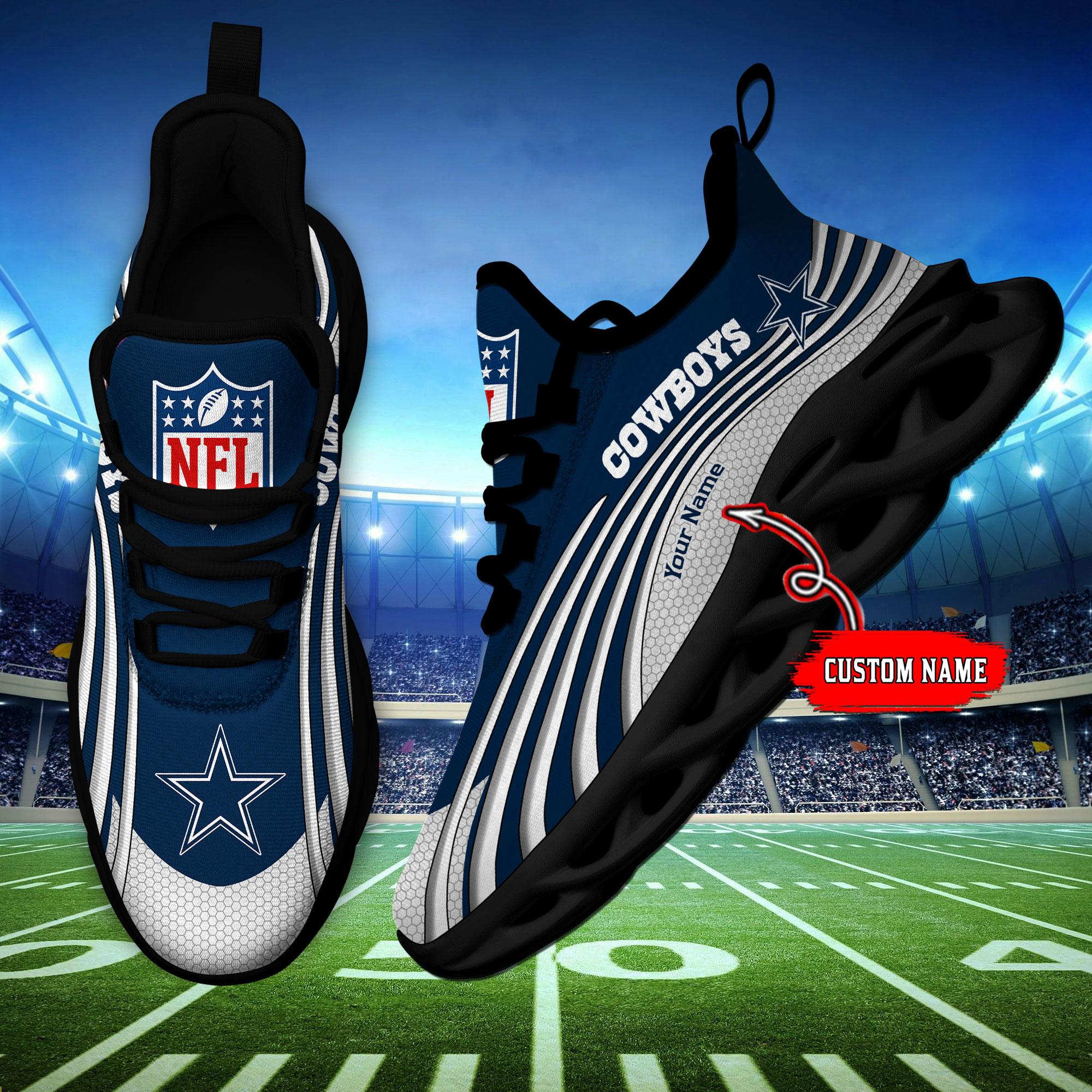 Ideafootwear Dallas Cowboys Max Soul Shoes Sneakers For Men And Women