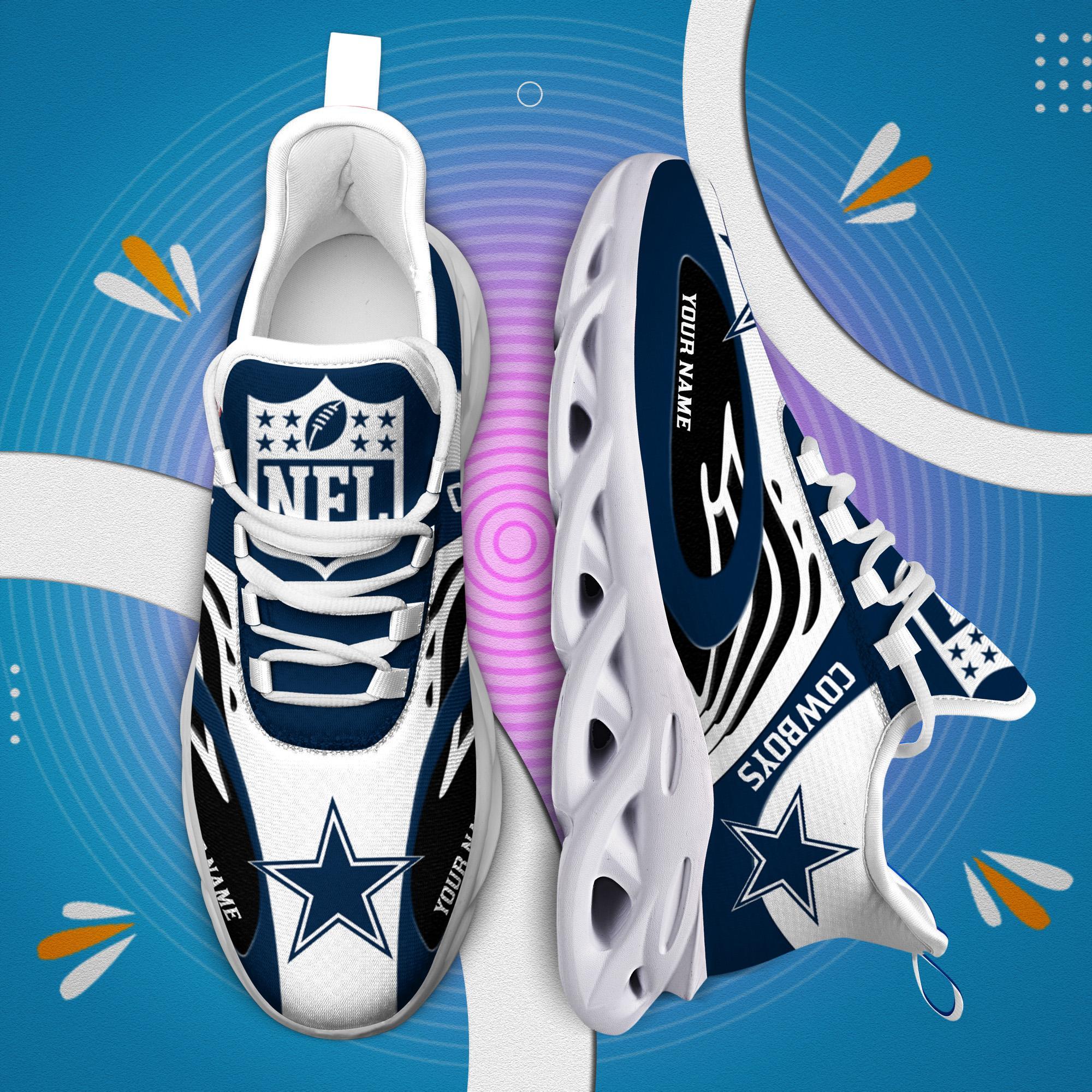 Ideafootwear Dallas Cowboys Max Soul Shoes Sneakers For Men And Women
