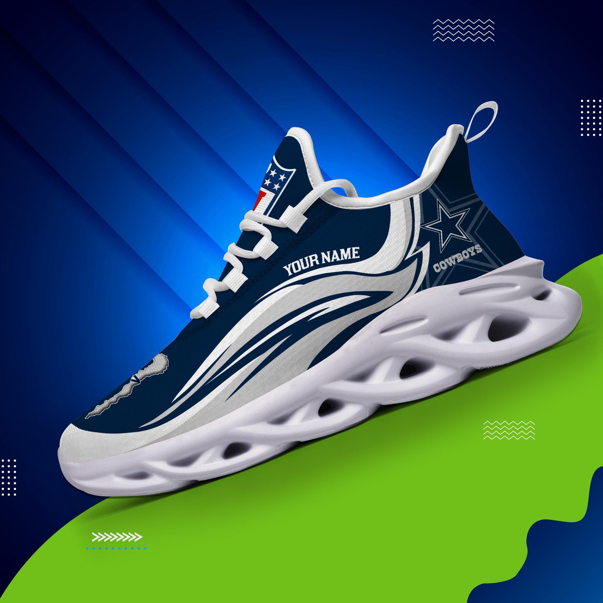 Ideafootwear Dallas Cowboys Max Soul Shoes Sneakers For Men And Women